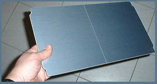 Grundplatte beschichtet mit Alu-Frontplattenfolie