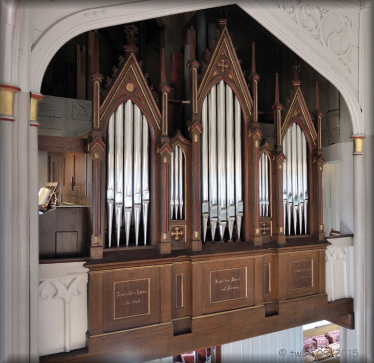 Orgelprospekt der Marienkirche Siebenbäumen